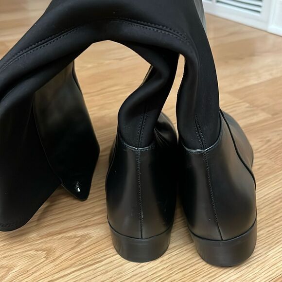 Michael Kors Bromley NWOT Flat Riding Boots Black Knee High Size 5 - Picture 7 of 9
